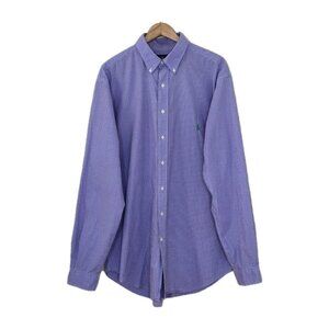 Ralph Lauren Shirt Mens XLT Multicolor Plaid LS Pony Button Down Classic Cotton